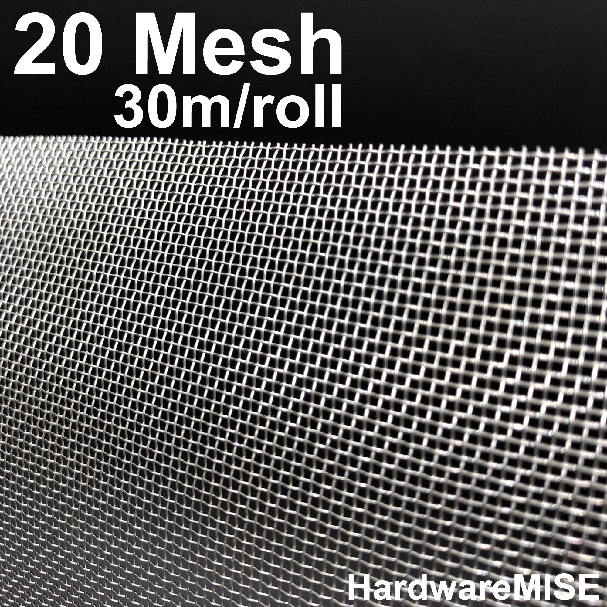 Stainless Steel Wire Mesh SS 304 Mosquito Netting 20 mesh 1.2m x 30m